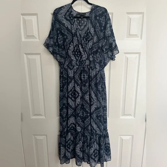 Lane Bryant Bandana Chiffon Maxi Dress - Picture 2 of 7